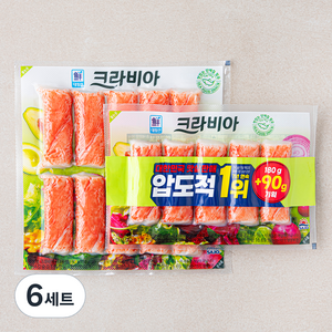 대림선 크라비아 맛살 180g + 90g 세트, 6세트