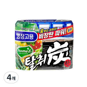홈즈 냉장고용 탈취탄 본품, 140g, 4개