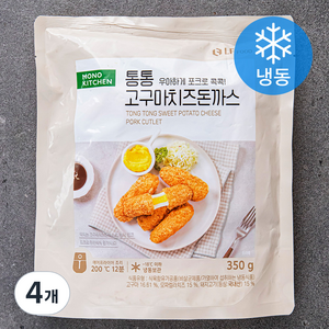 모노키친 통통 고구마 치즈 돈까스 (냉동), 350g, 4개