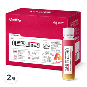 대상웰라이프 아르포텐 솔루션 10p, 300ml, 2개