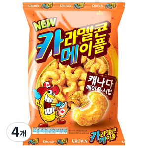 크라운 카라멜 메이플콘, 154g, 4개