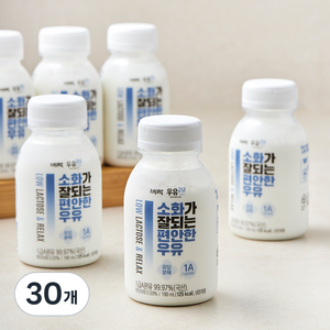 소화가 잘되는 편안한 우유, 190ml, 30개