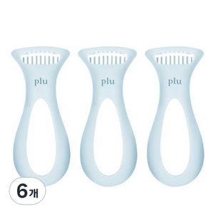 플루 퍼펙트 발 각질 면도기, 6개, 1개입
