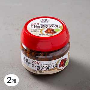 순창문옥례식품 고추장 마늘쫑장아찌, 400g, 2개