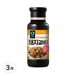 청정원 돼지갈비양념 500g, 3개