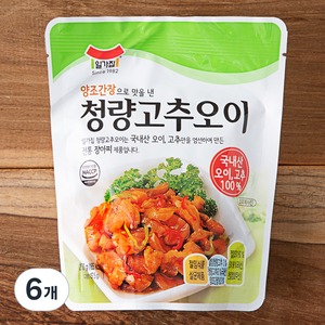 일가집 청량고추오이, 250g, 6개