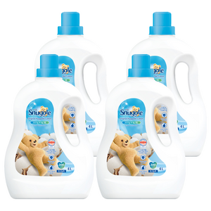 스너글 초고농축 섬유유연제 오리지널 허거블 코튼 본품, 4L, 4개