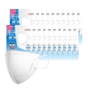 에버뉴크린 황사방역 마스크 소형 KF94, 5개입, 20개, 화이트