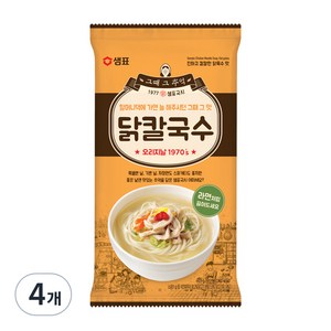 샘표 닭칼국수, 101g, 4개