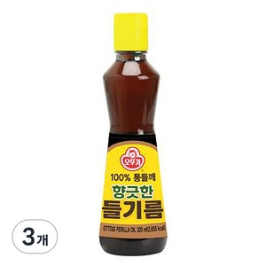 오뚜기 향긋한 들기름, 320ml, 3개