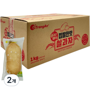 짱안 아삭바삭 짭짤한맛 쌀과자, 1kg, 2개