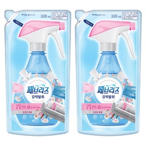 페브리즈 섬유탈취제 은은한 꽃향 리필, 320ml, 2개