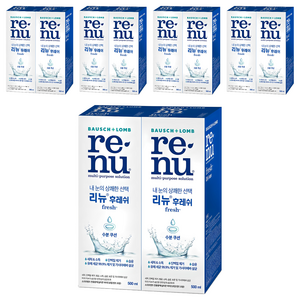 리뉴 후레쉬 렌즈 세정액, 500ml, 10개