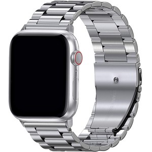 이츠라이프 애플워치 호환가능 솔리드 메탈스트랩 38/40/41mm, 실버