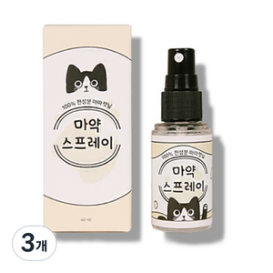 정글몬스터 마약스프레이 캣글라스, 마따캣닢, 40ml, 3개