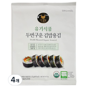 [만전김] 유기식품 구운 김밥김 22g(10매), 22g, 4개