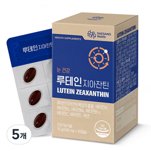 대상웰라이프 루테인지아잔틴 15g, 30정, 5개