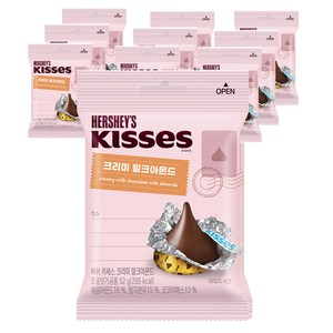 키세스 허쉬 크리미 밀크아몬드, 52g, 10개