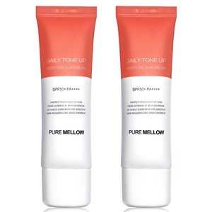 퓨어멜로우 데일리 톤업 촉촉 선크림 SPF50+ PA++++, 50ml, 2개