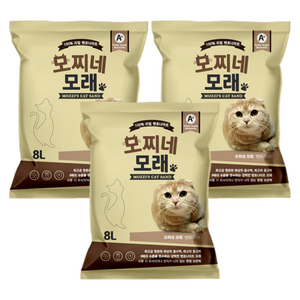 모찌네 고양이 모래, 8L, 3개, 무향 · 3개 · 8L