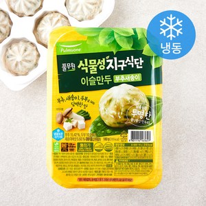 풀무원 식물성 지구식단 이슬만두 부추새송이 (냉동), 180g, 1개