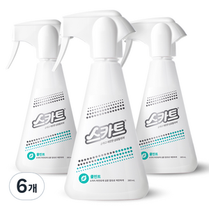 스카트 순하고 깨끗한 섬유탈취제 본품, 380ml, 6개, 쿨 민트
