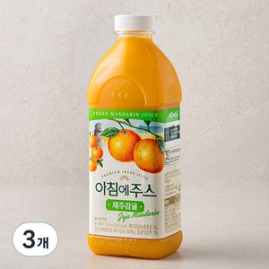 서울우유 아침에주스 제주감귤, 950ml, 3개