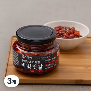 담은차이 좋은양념 가득한 비빔젓갈, 250g, 3개