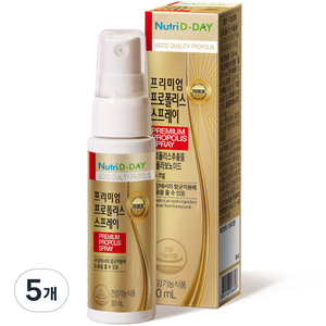 뉴트리디데이 프리미엄 프로폴리스 스프레이, 30ml, 5개