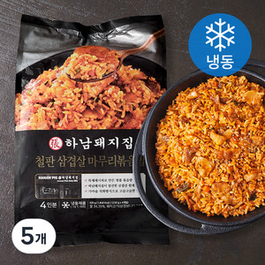 하남돼지집 철판 삼겹살 마무리볶음밥 4개입 4인분 (냉동), 920g, 5개