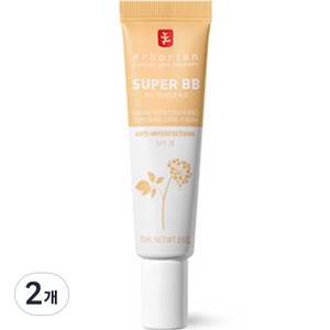 에르보리앙 슈퍼 BB SPF25, 누드, 15ml, 2개