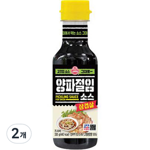 오뚜기 삼겹살 양파절임소스, 330g, 2개