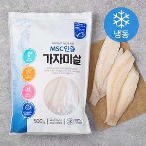 프리미어 미국 MSC인증 가자미살(냉동), 500g, 1개