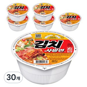 농심 김치 사발면 소컵 86g, 30개