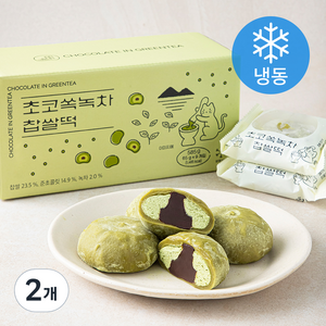 쿠캣 초코쏙 녹차 찹쌀떡 9개입 (냉동), 585g, 2개