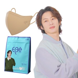 이비에 더세로 새부리형 대형 마스크 성인용 KF80, 30개입, 1개, 베이지