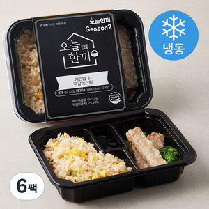 오늘한끼 계란밥 & 떡갈비스틱 (냉동), 235g, 6팩