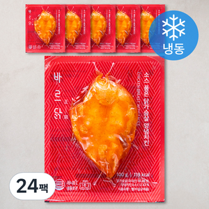 바르닭 소스품은 닭가슴살 양념치킨 (냉동), 100g, 24팩