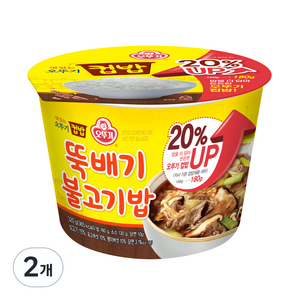 오뚜기 뚝배기 불고기밥 증량, 320g, 2개