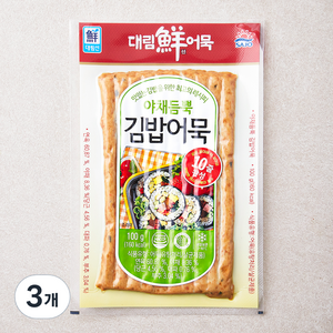 대림선 야채듬뿍 김밥어묵, 100g, 3개