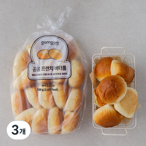 곰곰 프렌치 버터롤, 520g, 3개