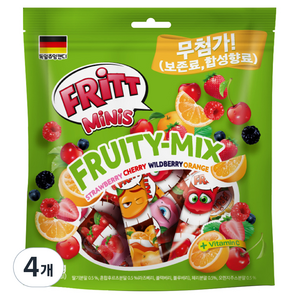 FRITT 미니 츄잉 젤리, 4개, 350g