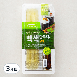 풀무원 백색단무지와 우엉 350g, 3세트