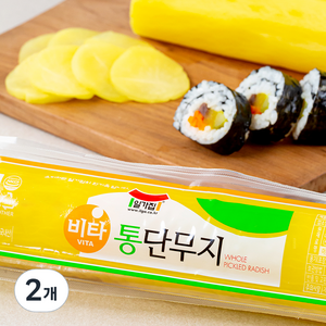 일가집 비타 통단무지, 500g, 2개