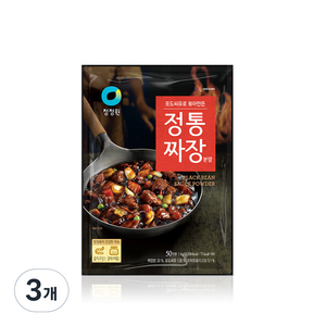 청정원 정통짜장 분말, 1kg, 3개