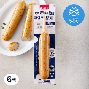 굽네 닭가슴살 후랑크 꼬치 마늘 (냉동), 70g, 6팩