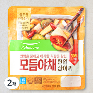 풀무원 모듬야채 한입장아찌, 300g, 2개