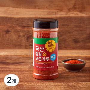 국내산 청결 홍 고춧가루 양념용, 200g, 2개