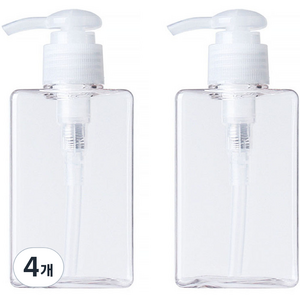 지앤와이 로션 펌프 공병 150ml, 4개, 투명