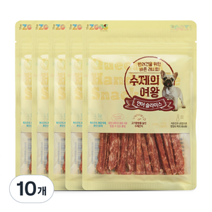 수제의여왕 강아지 간식, 연어슬라이스, 70g, 10개